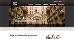 Desktop Screenshot of cityhostels.hu